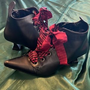 Gothic Halloween Witch Booties